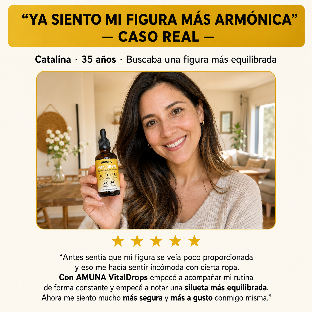 AMUNA VitalDrops™ | Curvas Femeninas y Figura Más Equilibrada