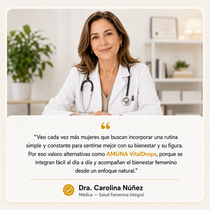 AMUNA VitalDrops™ | Curvas Femeninas y Figura Más Equilibrada